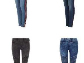 Skinny jeans för kvinnor i fashionabla mönster - REF: VAQ13061902