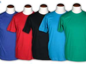 Чоловічі бавовняні футболки різних розмірів і кольорів - оптом