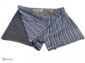 Pachet pentru bărbați de două pantaloni scurți boxer, diferite dimensiuni și culori, confort în mitropoliester și elastan