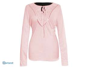 Women's blouses shirts pink tunics ornaments