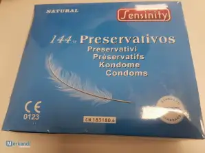 Commercio all'ingrosso: Preservativi 144 pezzi, NATURALE, Marca: Sensity