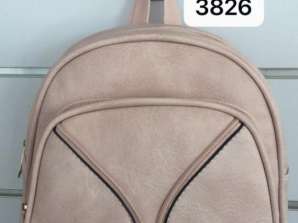 Women's Synthetic Leather Backpack - Soft Pink - various models