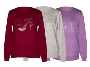 Ženske puloverji Ref. 1922 Velikosti: M / L, XL / XXL Prilagodljivo. Izbrane barve
