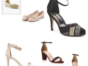 Calzature da donna alla moda - scarpe, pantofole, tacchi, zeppe, ballerine, ecc.