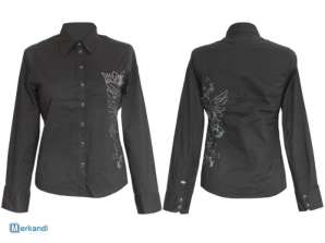 Naiste pluusid pikkade varrukatega särk must XS-XXL