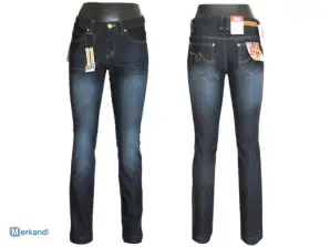 Lange Damenhose Jeans aus Baumwolle
