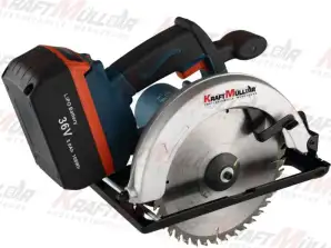 36V Cordless Circular Saw with ADT Technology and Brushless Motor - KRAFTMULLER