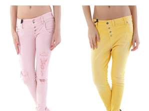 STOCK PANTS JEANS SEXY WOMAN S/S