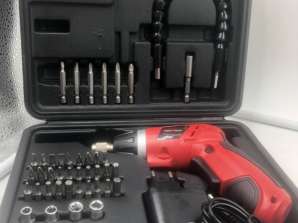 KRAFTMULLER Cordless Screwdriver, 45 Accessories 1300mAh with Charger