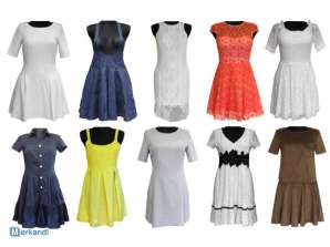 Dames jurken feestjurken kleuren modellen mix