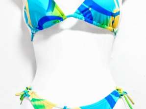 Set tropischer Bikinis Mix 3PC mit Tasche/Kulturbeutel - Vielzahl von Modellen und Größen