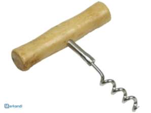 Corkscrews wine openers wooden handle 9cm
