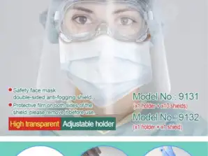 2 tipos de máscaras médicas em estoque