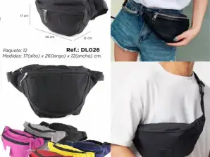 XXL Waist Bags with Triple Closure and Various Colors - Ideal for Customization, Unisex, Adjustable