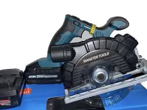 PROFESSIONAL CIRCULAR SAW 150MM 24V - KIT WITH 2 X 3AH LI-ION BATTERIES AND CHARGER