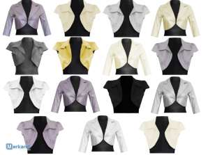 Jaquetas bolero para mulheres coletes blusas de manga comprida 36-46