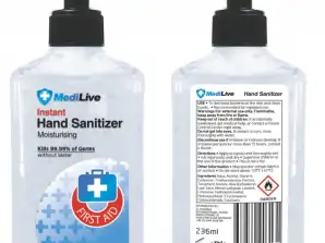 MEDILIVE - Дезинфектант за ръце на едро 236ml HAND SANITIZER