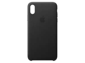 Apple iPhone XS Max Кожаный чехол Черный MRWT2ZM / A