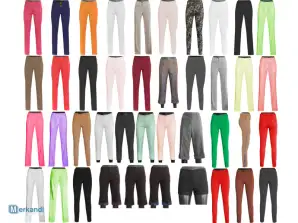 Pantalons longs pour femmes 7/8 les couleurs des modèles 36-46
