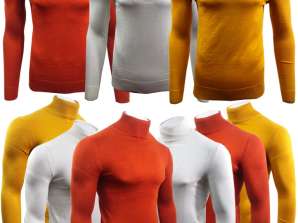 Mens High Neck Sweater Jumper Tops - different colours and sizes