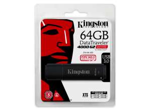 Parengtas „Kingston DT 4000 G2“ valdymas 64GB USB FD 3.0 FDT4000G2DM / 64GB