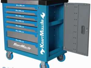 Kraftmuller 7 stalčių dirbtuvių krepšelis KM-7/7-575PCS - Profesionali įrankių saugykla