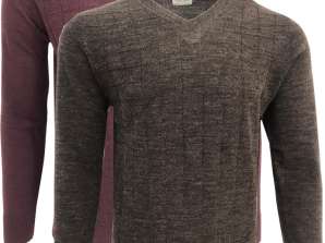 Suéter con cuello en V para hombre Sfera Men Wool Bland