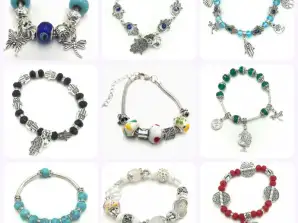 Lot de bracelets de style Pandora assortis REF: 123321