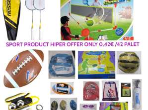 42 Pallet Sport Lotto assortito di prodotti sportivi