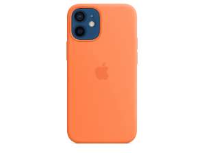 Apple iPhone 12 mini silikondeksel med MagSafe – Kumquat – MHKN3ZM/A