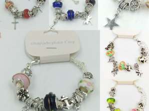 Bracelets de mode de style Pandora exportation de lots assortis