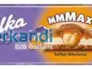 MILKA Toffee Wholenuts Barre de Chocolat 300g - Boîte en gros de 12 unités, 144 boîtes par palette