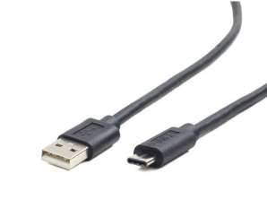 CableXpert USB 2.0 AM към Type-C кабел (AM / CM), 1 m - CC-USB2-AMCM-1M