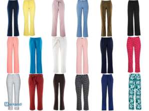 Women's material trousers wide legs