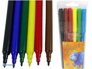 Colorful felt-tip pens markers cx 6 colors Astra