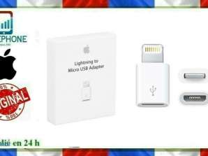 Adaptor 100% original Apple Lightning la Micro USB