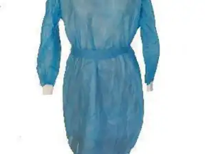 Engangs ikke-vevde kirurgiske kjoler Blå isolerende jakker PPE Kirurgisk
