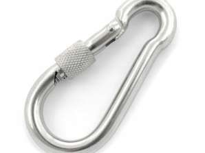 Carabiner Pesado para Baloiço de Rede - Capacidade de 450kg com Bloqueio de Segurança