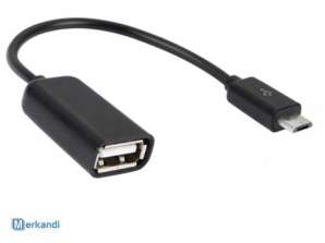 USB-adapter microUSB OTG USB-adapterkabel