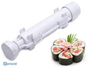 TUBE ROLLER SUSHI MACHINE BAZOOKA AISHN - Designed for Making Sushi Rolls - Simple Steps, No Mess, No Tears - Food Safe and DurableInstructions: 1. Open the food