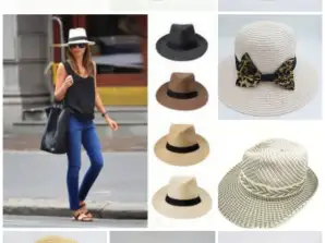 Havanos stiliaus šiaudinės skrybėlės vasarai - paplūdimio dizaino įvairovė