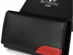 BELTIMORE women's leather wallet RFiD leather cards 042