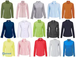 Women's shirts with long sleeves and short sleeves