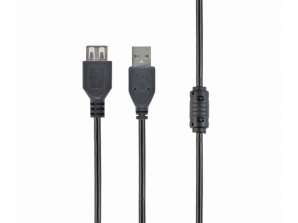 CableXpert USB 2.0 förlängningskabel 4,5m CCF-USB2-AMAF-15