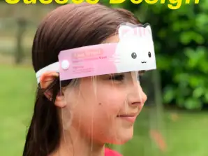 Children's face shield visors from Hamburg - 1500 units at 1€ net each