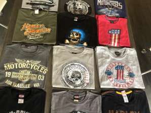 HARLEY DAVIDSON STOCK - BLANDING AF T-SHIRTS OG SWEATSHIRTS - INGEN FEJL - FORSKELLIGE STØRRELSER OG MODELLER