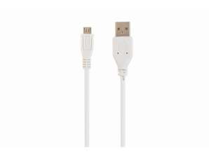 CableXpert Micro-USB-kabel 1,8 m hvid CCP-mUSB2-AMBM-6-W