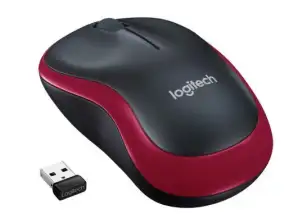 Bezdrátová myš Logitech M185 Wireless Mouse GREY / RED / BLUE