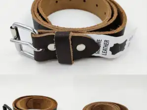 Pack de ceintures en cuir véritable - Dernières unités disponibles dans les tailles 38-50