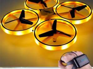 Håndstyret drone sjovt legelegetøj FLASH med håndledsfjernbetjening